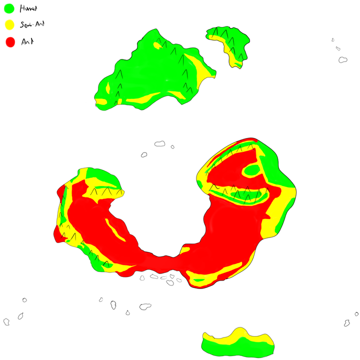 Aridity Map - Southern Summer