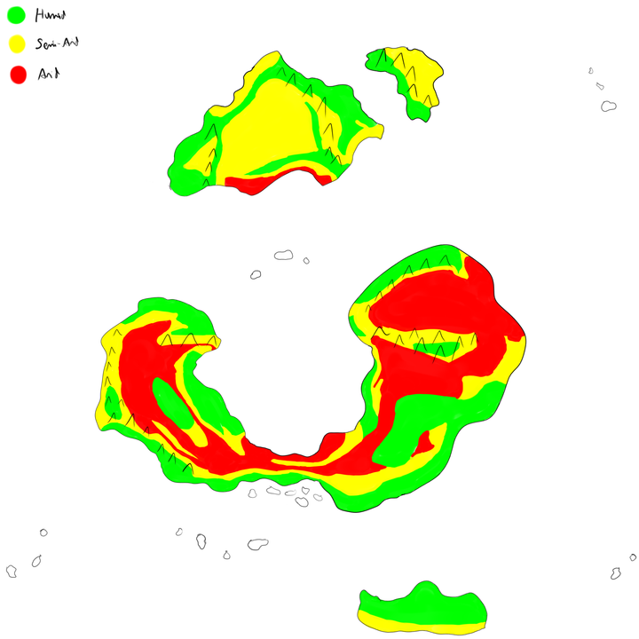 Aridity Map - Northern Summer